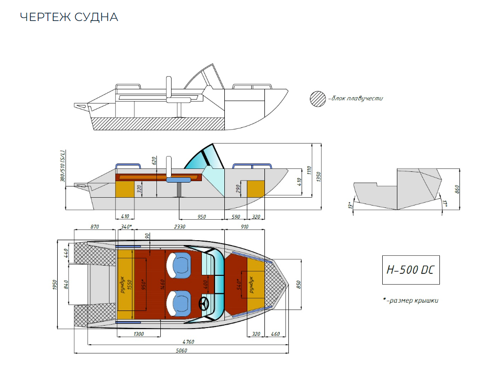 Алюминиевый катер Неман-500 DC Pro в Калуге