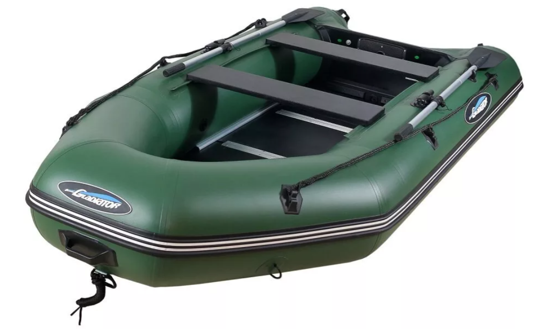 МОТОРНО-ГРЕБНАЯ ЛОДКА ПВХ GLADIATOR А 340 ТК С ФАНЕРНЫМ ПОЛОМ в Калуге