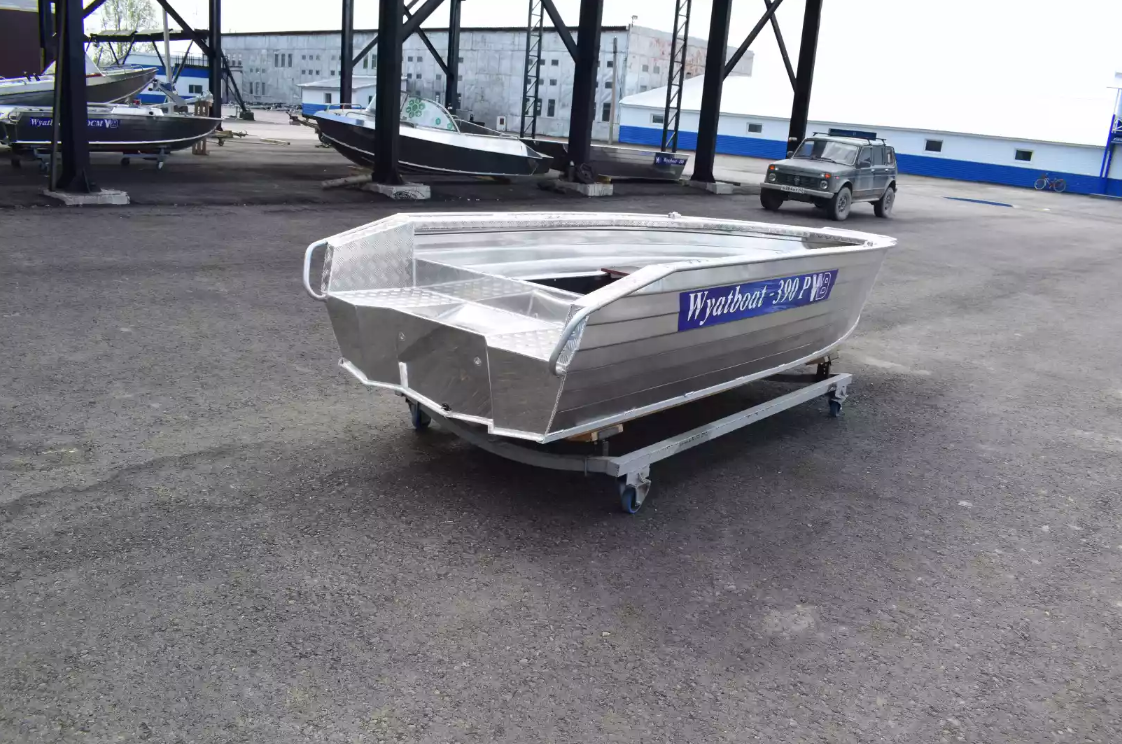 Алюминиевая лодка Wyatboat-390Р Увеличенный борт в Калуге