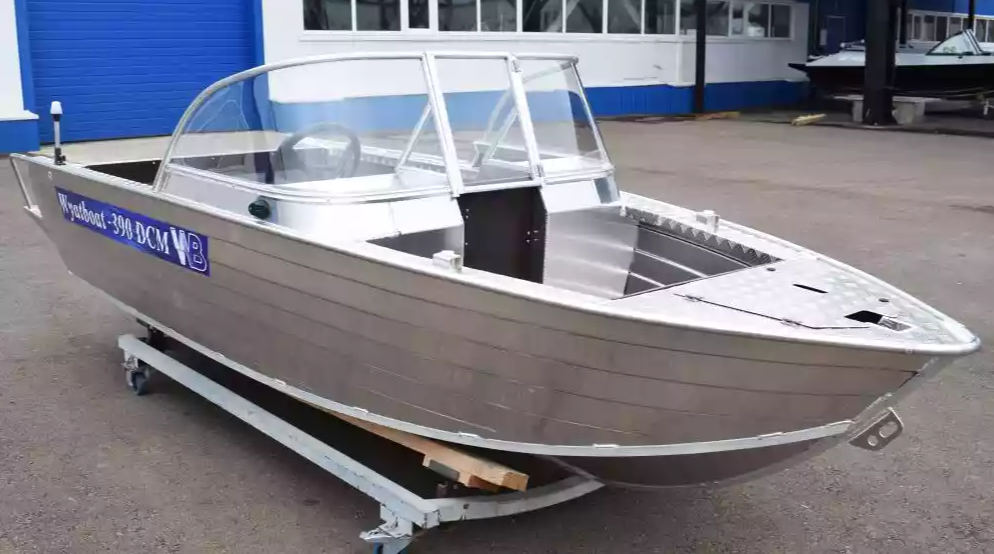 Алюминиевая лодка Wyatboat-390 DCM Увеличенный борт в Калуге
