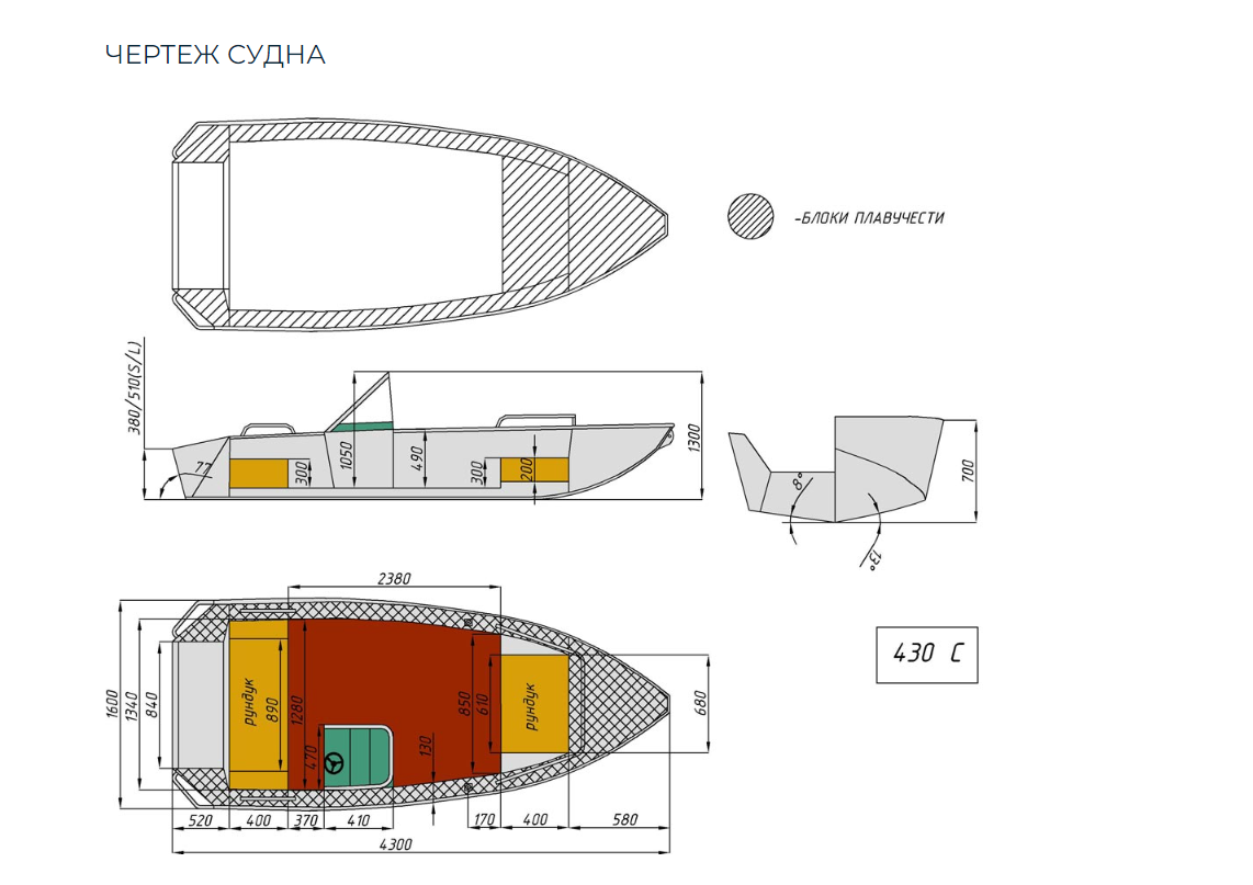 Алюминиевый катер Wyatboat-430 C в Калуге