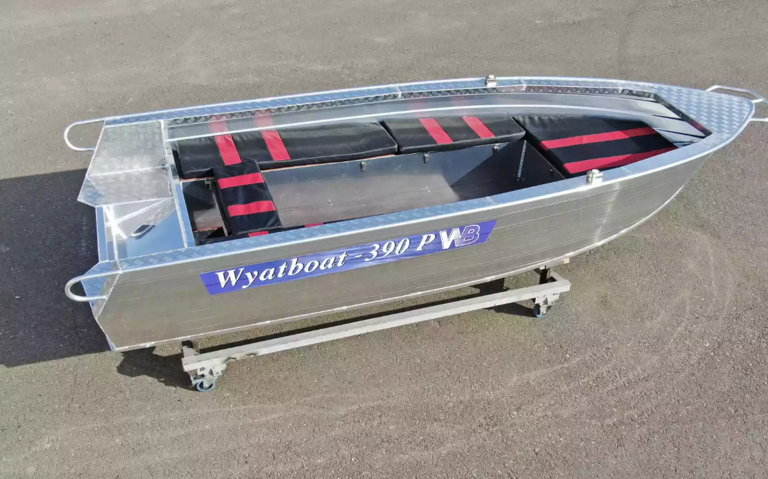 Алюминиевая лодка Wyatboat-390РМ увеличенный борт в Калуге