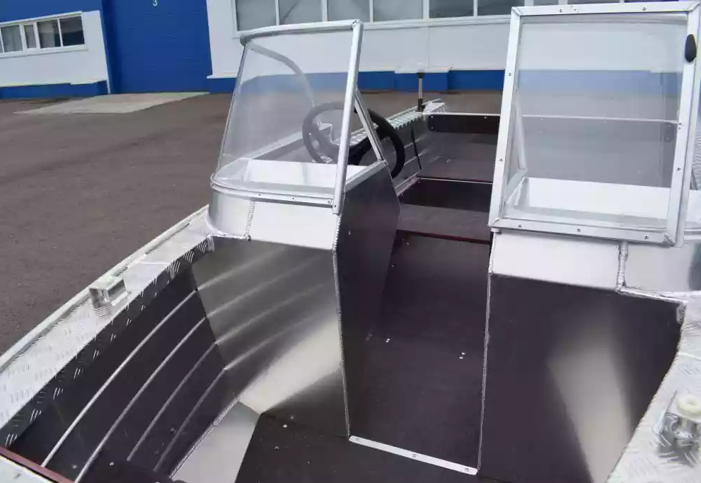 Алюминиевая лодка Wyatboat-390 DCM Увеличенный борт в Калуге