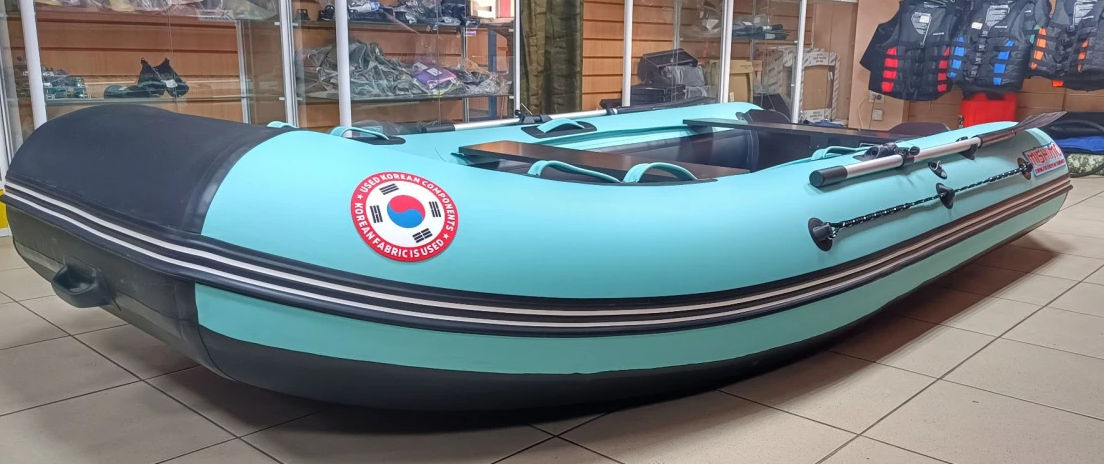 КОМПЛЕКТ ЛОДКА MISHIMO LITE 350 + МОТОР 9,8 Л.С. в Калуге