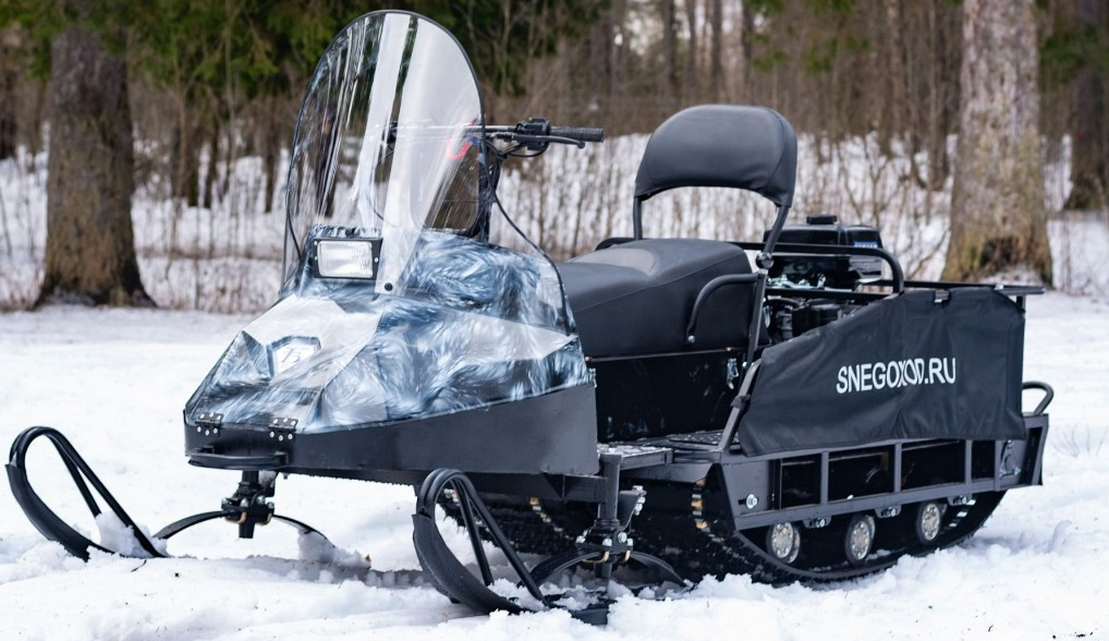 Миниснегоход Бурлак Егерь Экспедитор 15 л.с. , реверс, тормоз, капот белый в Калуге