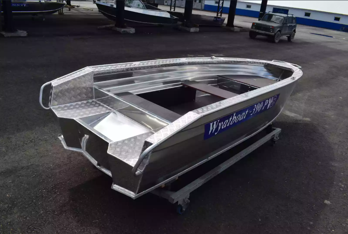 Алюминиевая лодка Wyatboat-390Р Увеличенный борт в Калуге