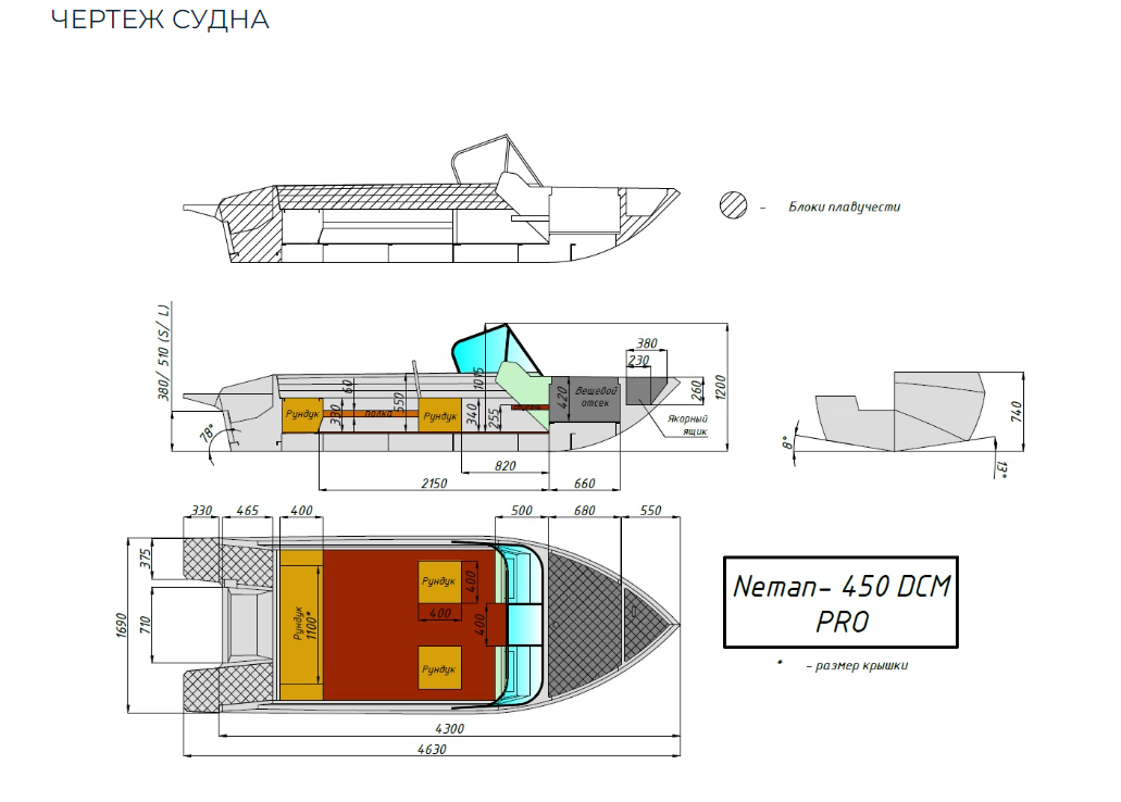 Алюминиевый катер Neman-450 DCM PRO в Калуге