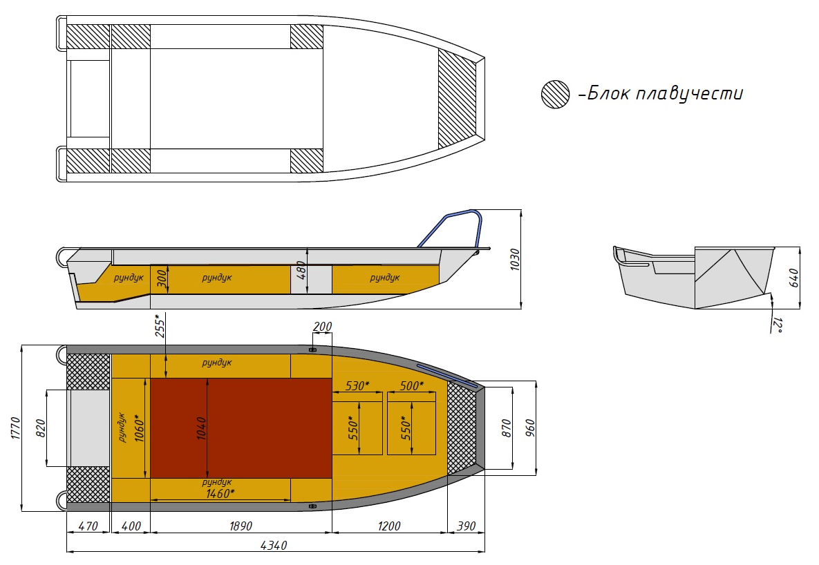Алюминиевая лодка  Wyatboat-430 Master Fish в Калуге