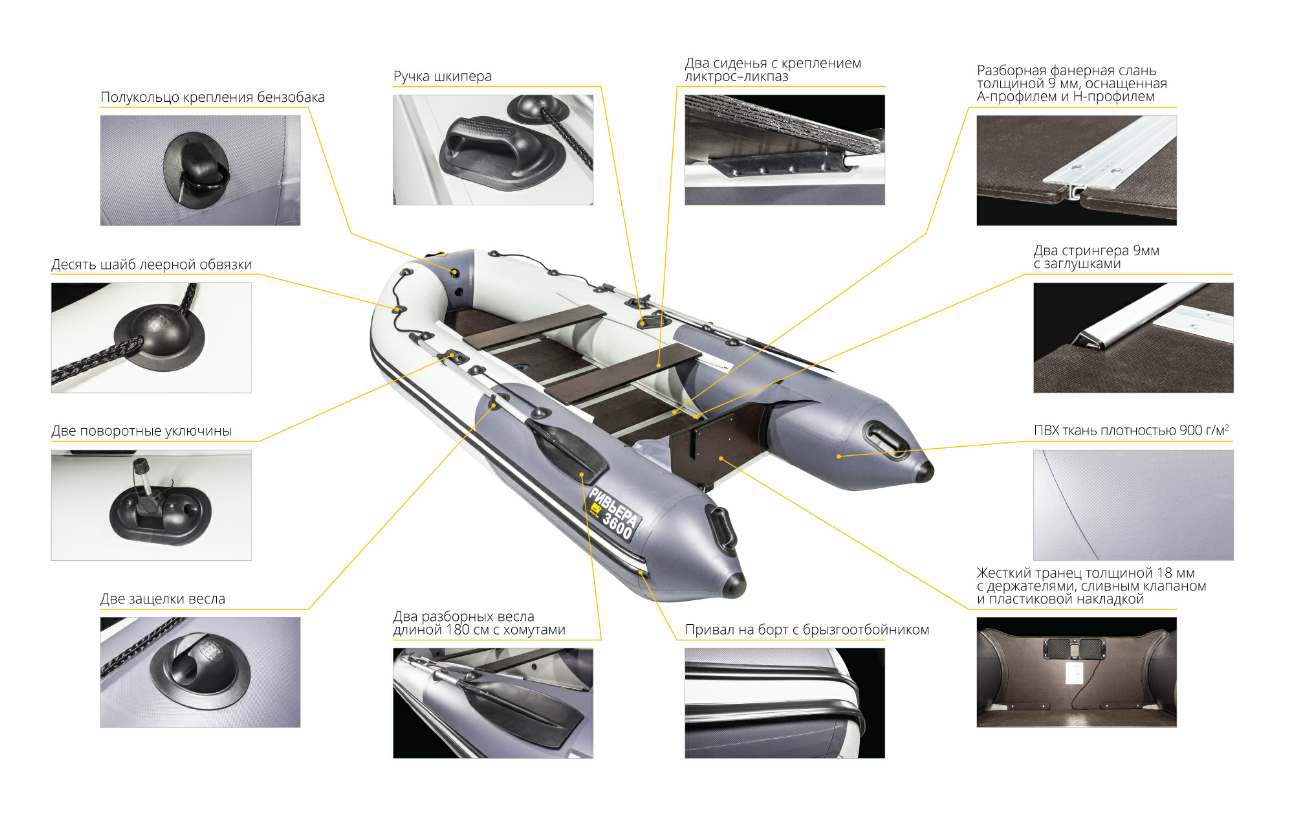 Лодка Ривьера Компакт 3600 СК в Калуге