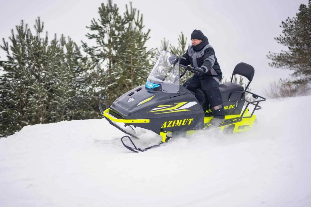 Миниснегоход Бурлак Азимут 24 л.с. , эл.запуск, реверс, тормоз гидравл, капот черный в Калуге