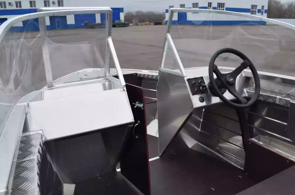 Алюминиевая лодка Wyatboat-390 DCM Увеличенный борт в Калуге