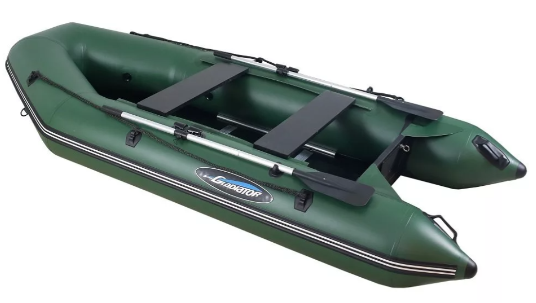 МОТОРНО-ГРЕБНАЯ ЛОДКА ПВХ GLADIATOR А 340 ТК С ФАНЕРНЫМ ПОЛОМ в Калуге