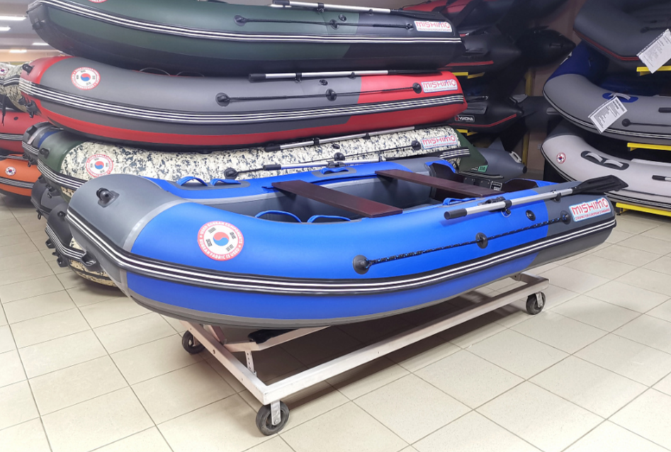 КОМПЛЕКТ Лодка MISHIMO PRO 350 + ЛОДОЧНЫЙ МОТОР MARLIN MP 9.9 (20) AMHS PRO в Калуге