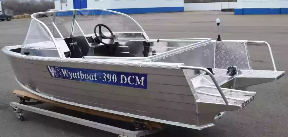 Алюминиевая лодка Wyatboat-390 DCM Увеличенный борт в Калуге