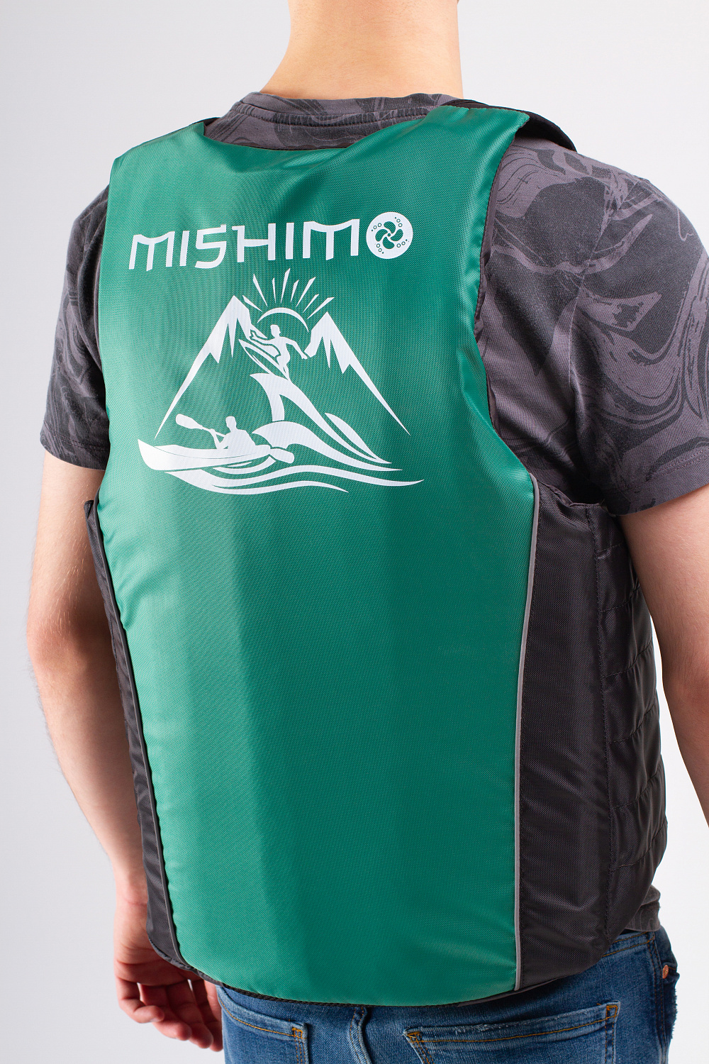 Жилет спасательный MISHIMO PRO Премиум качества Черно-зеленый в Калуге