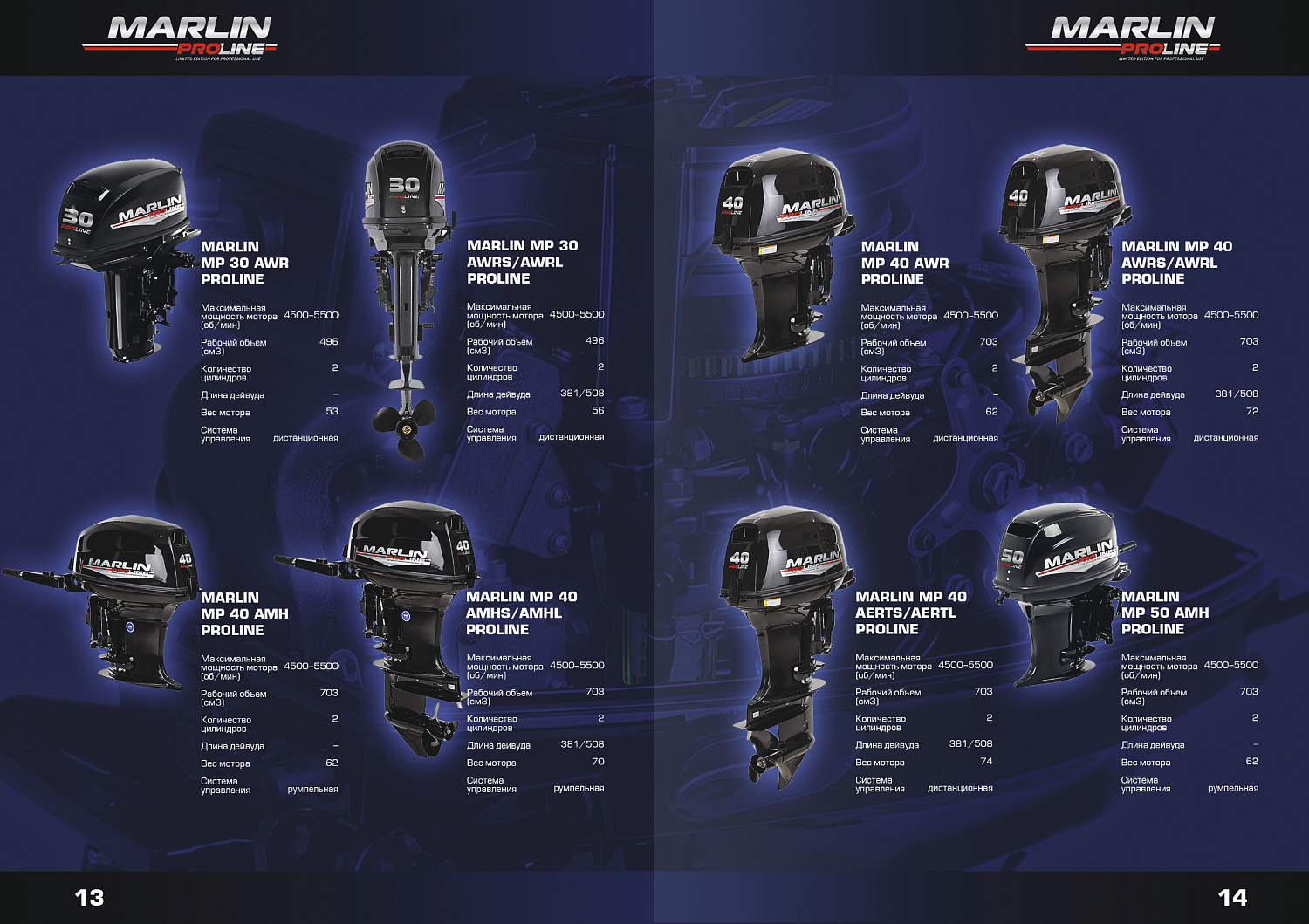 Лодочный мотор MARLIN PROLINE MP 9.9 (15) AMHS в Калуге