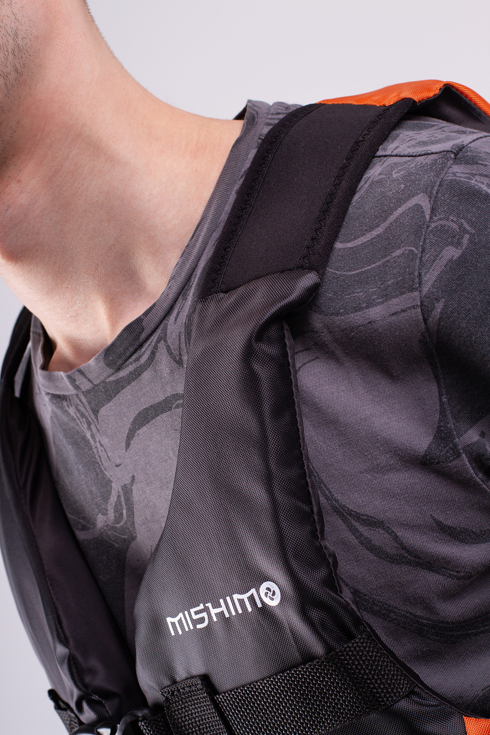 Жилет спасательный MISHIMO PRO Премиум качества Черно-оранжевый в Калуге