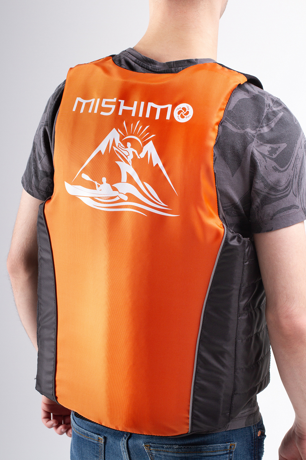 Жилет спасательный MISHIMO PRO Премиум качества Черно-оранжевый в Калуге