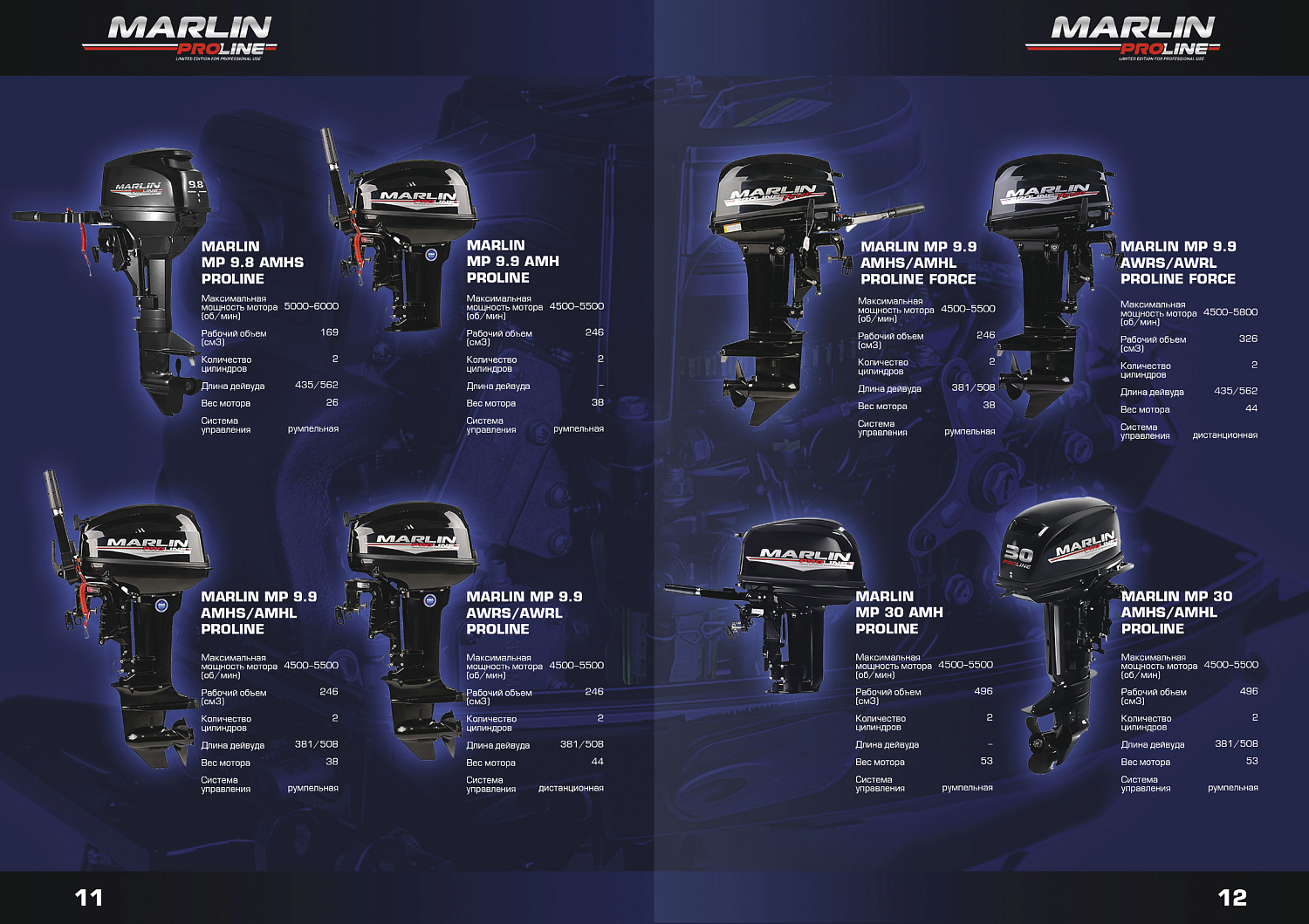 Лодочный мотор MARLIN PROLINE MP 9.9 (15) AMHS в Калуге